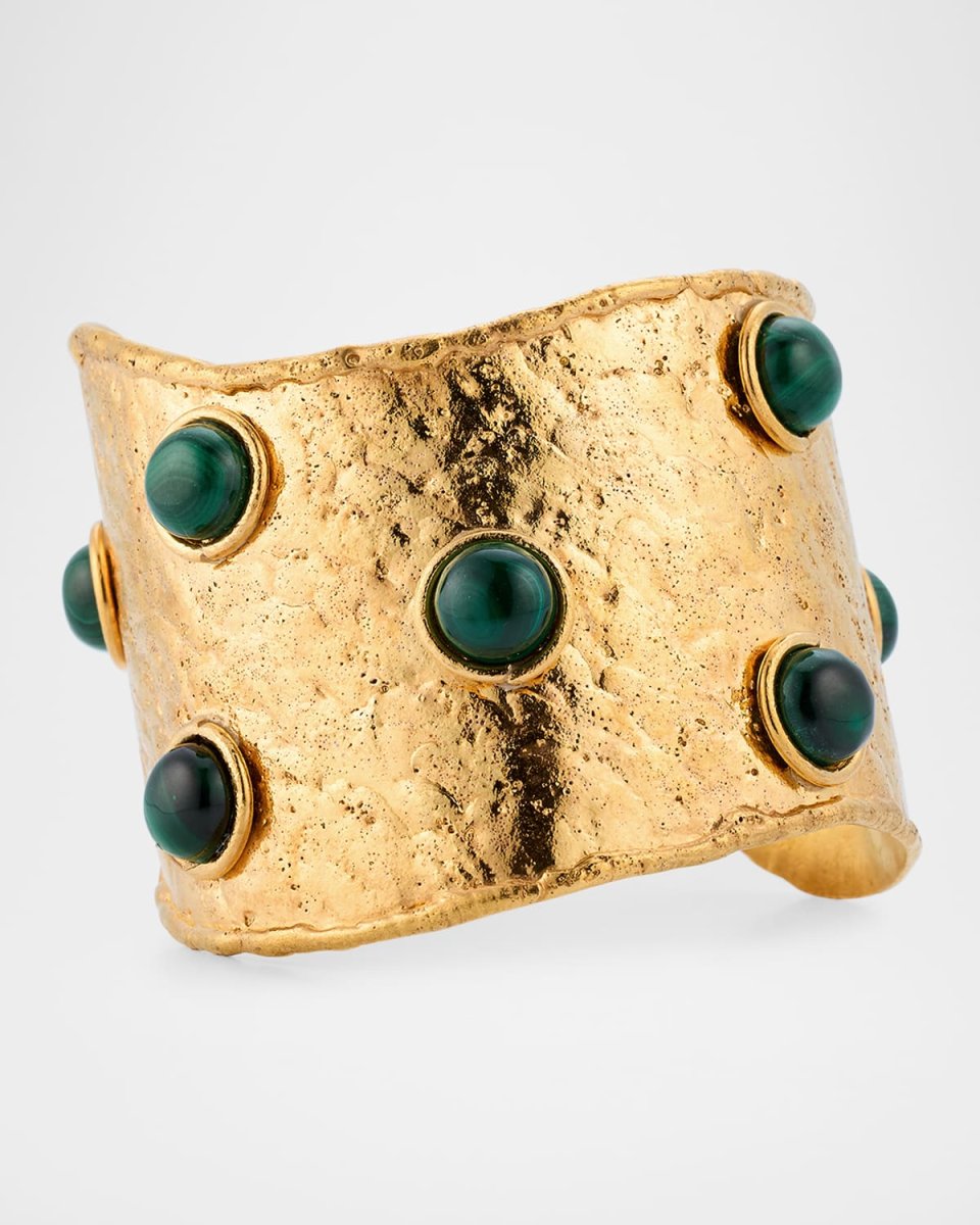 Flowll Malachite Cuff Bracelet
